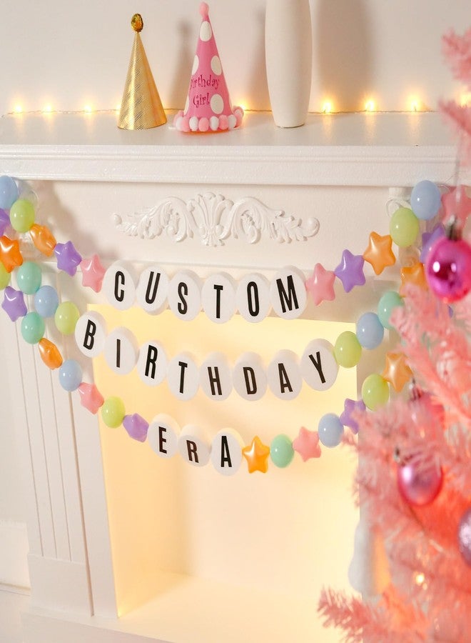 STARBOLO Kpop Theme Party Decorations Christmas Giant Friendship Bracelet Garland Kit Birthday Banner Customizable Banner Garland Decor Foam Circles Ball Plastic Balls DIY Supplies - Image 2